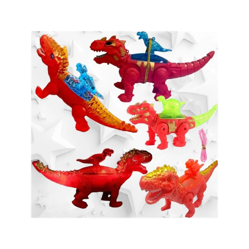 Brinquedo Dinossauro Robô De Brinquedo Com Luzes de Led Movimento e Som