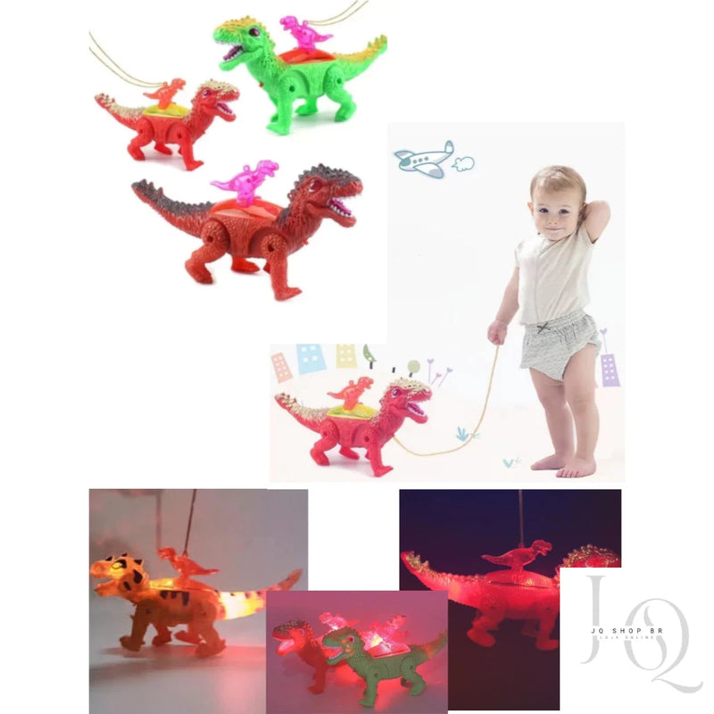 Brinquedo Dinossauro Robô De Brinquedo Com Luzes de Led Movimento e Som