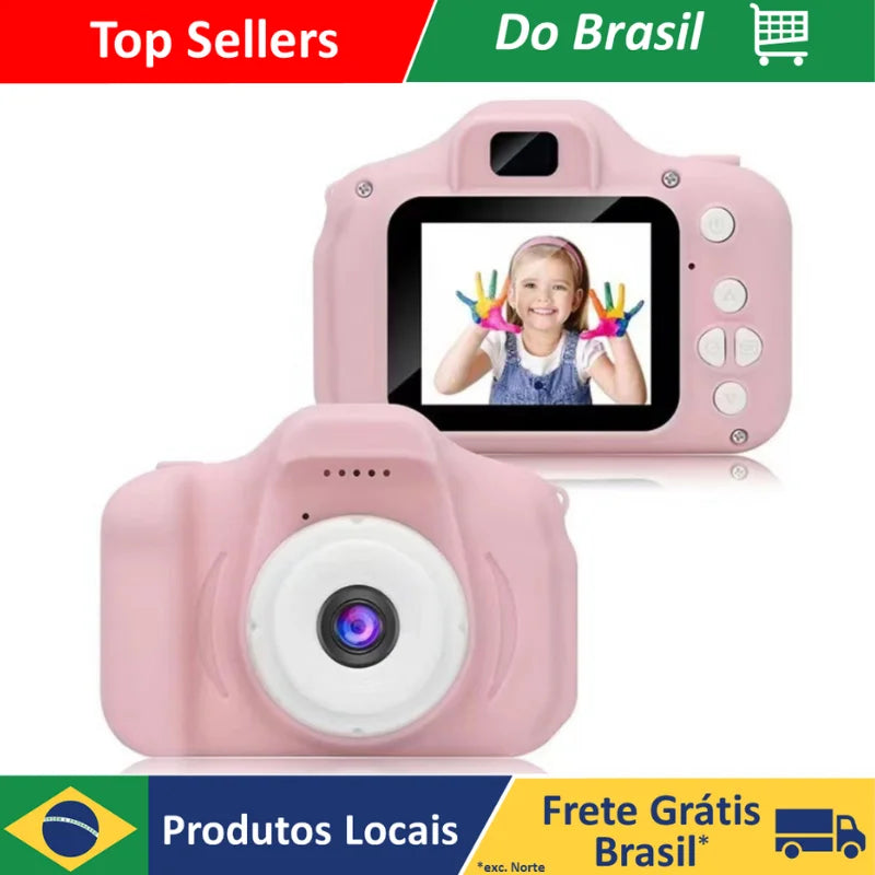 Máquina Fotográfica Infantil Digital Vídeos em Hd e Fotos