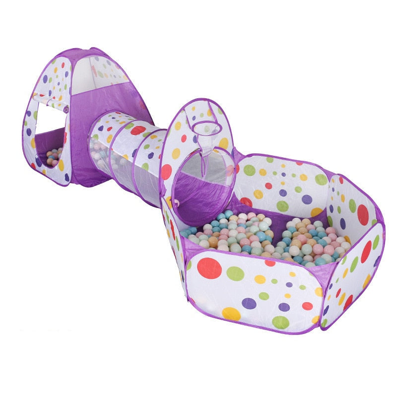 Piscina de Bolinha Infantil 3 em 1 - Play Tent Imbaby