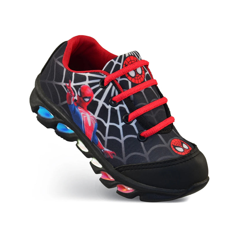 tênis de led infantil masculino homem aranha com luzinha mais chinelo do homem aranha